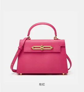 High Quality 2026 Colorful Women's Designer PU Leather Hand Bags Ladies Luxury Fashion Shoulder Crossbody Handbags for Women