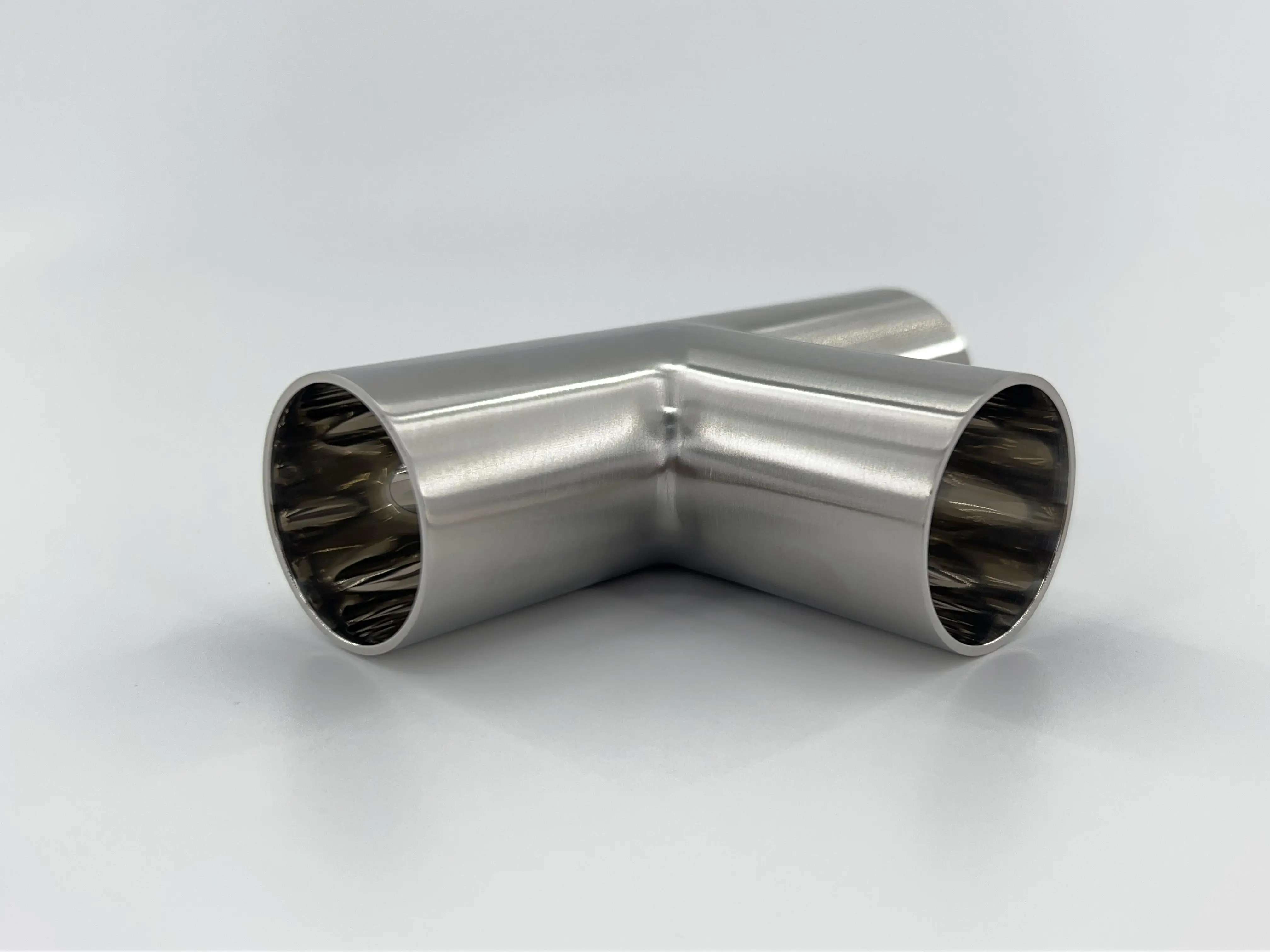 304 Stainless Steel Equal Groove Tee Sanitary Tee Fittings For Pipe Connection