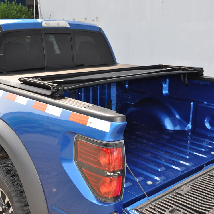 Custom Pick Up Truck Soft Vinyl Tri Fold Tonneau Cover For 09-14 Ford ...