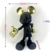 Medio-negro + chapado en oro
