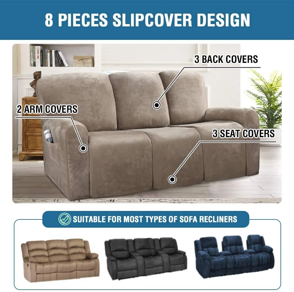 Leather Recliner Sofa Cover For Seater Recliner Stretch Recliner