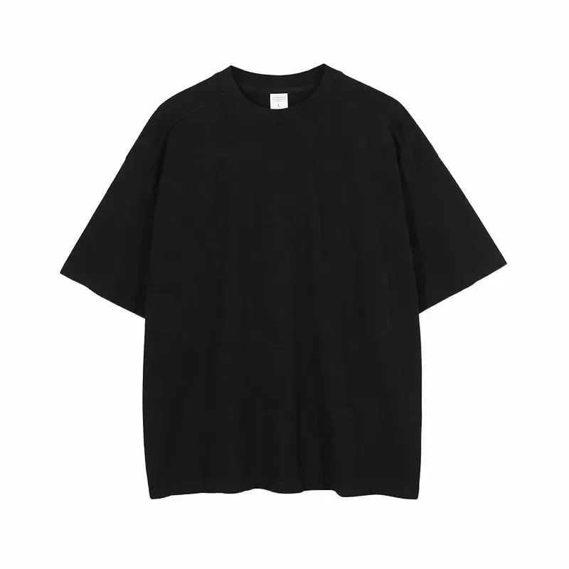 Make Old Double Stitching Washing Custom Blank Short Sleeve Oversized 100% Cotton 250 Gsm Vintage Acid Washed T Shirt Men