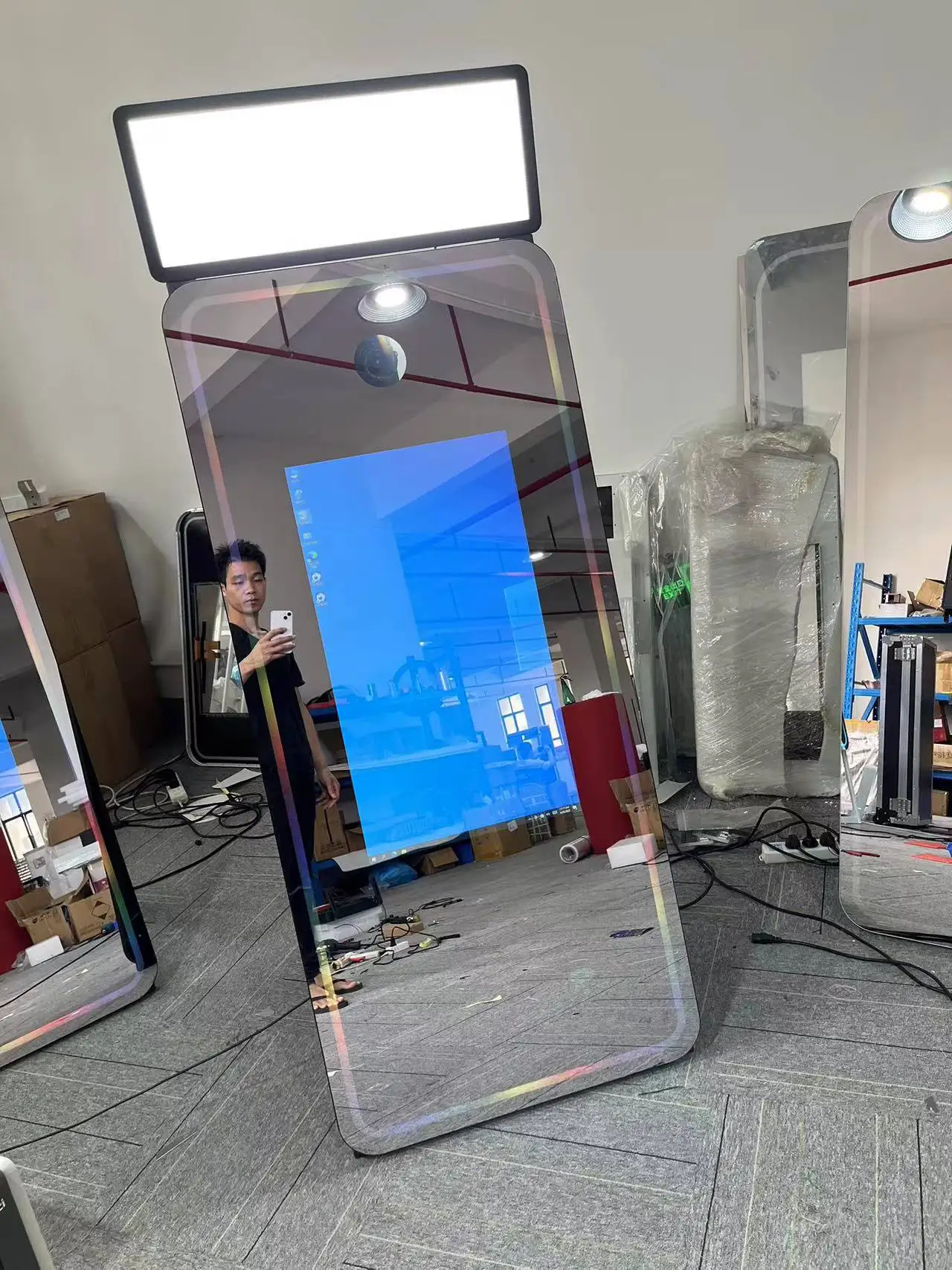 Современное Зеркало 43 дюймов умный экран волшебное зеркало фотобудка рекламное оборудование