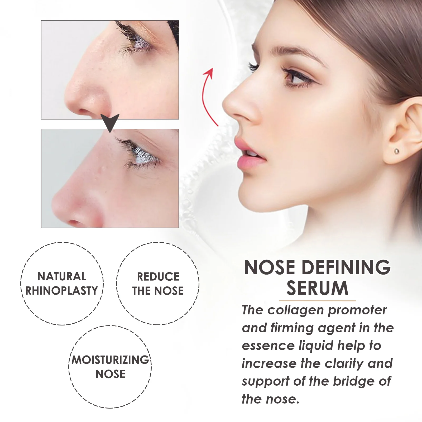 JAYSUING Wholesale Nose Defining Serum Sharp And Defin Perfect Nose Line Tightening Firm Nose Effect Nose Lift Up Essential Oil