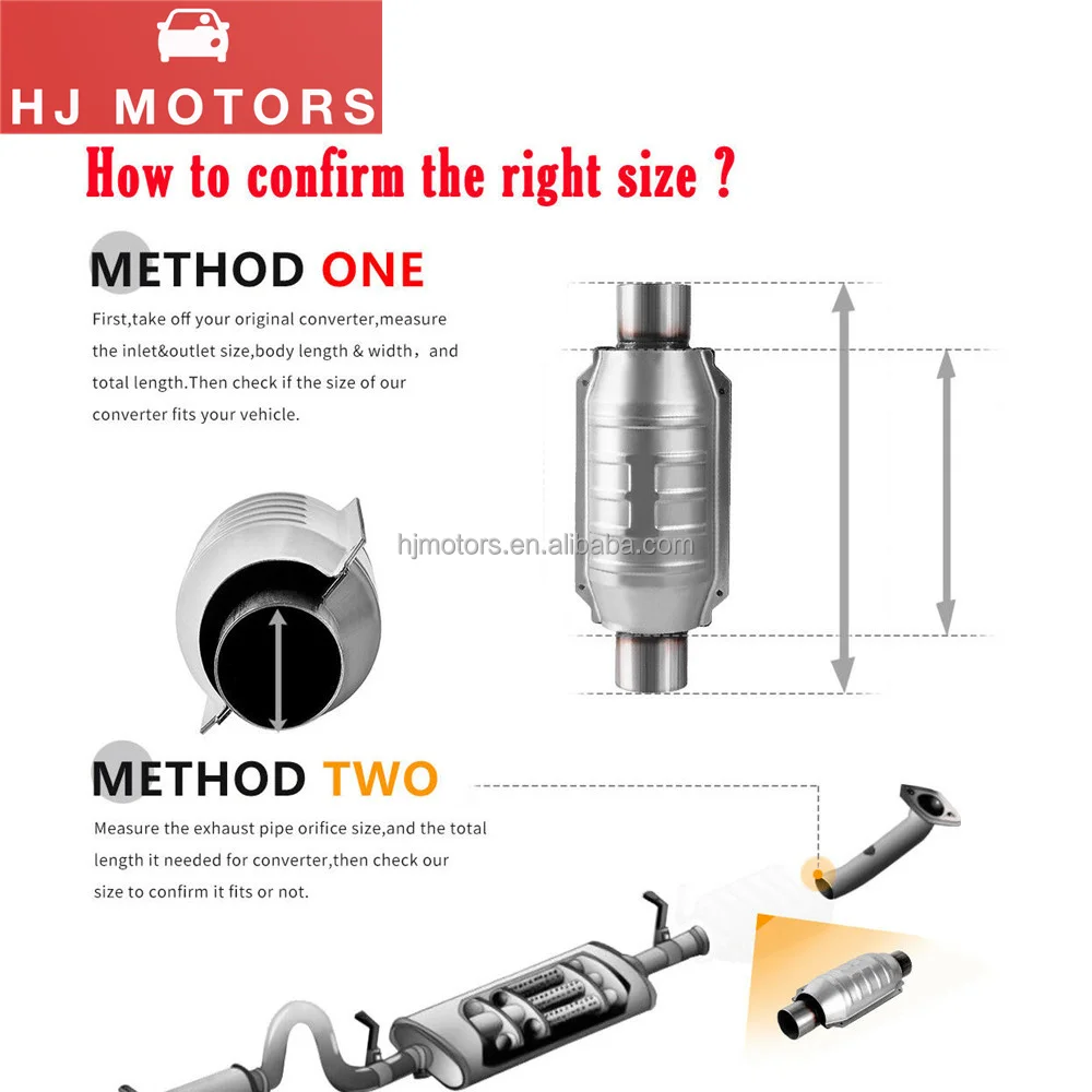 Epa 3 Inch Inlet Outlet Euro3 Obd2 Car Catalytic Converter Stainless