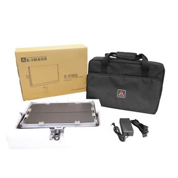 E-IMAGE E-1060 60w CRI95 1056PCS LED Photo Video Studio Film Panel  Light DMX with Barndoor product image
