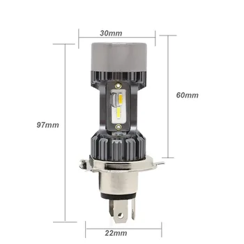 Super Bright H4 M8 M8S DC9-48V Motorcycle LED Headlight Far and Near Light Bulb Conversion M8 M8S Electric Car LED Headlight