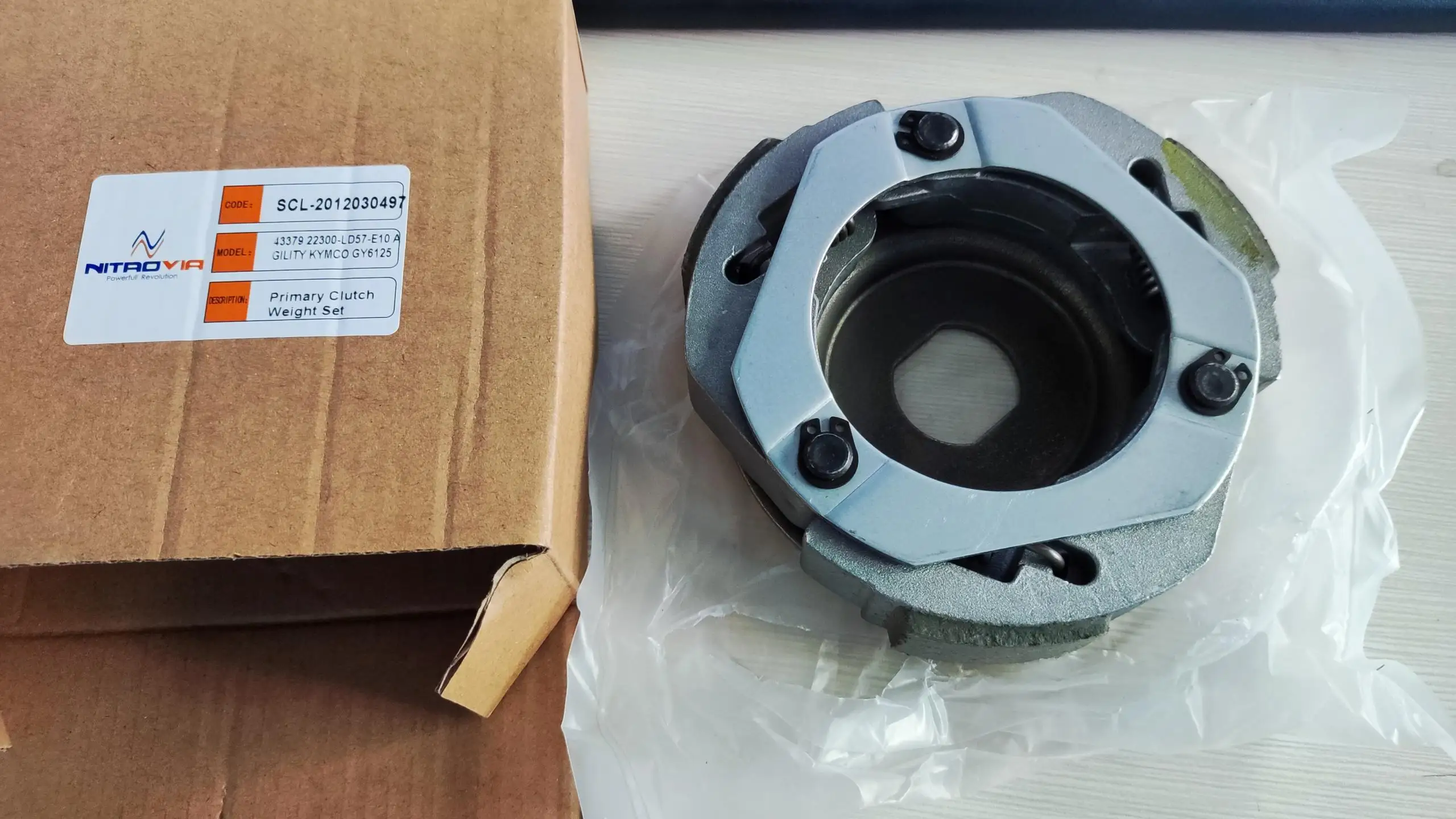 ユウ Friction Shoe Motorcycles Clutch Shoe Block Weight Set for GY6-125