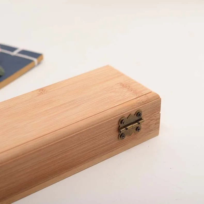 Custom Solid Wood Pen Pencil case Wood Gift Storage Box Engraved Gift Box Packaging