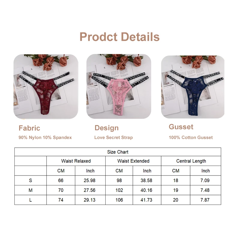 Set 5 Perizoma Donna In Pizzo - Lingerie Sexy E Confortevole, Taglie S-XL - Foto 9