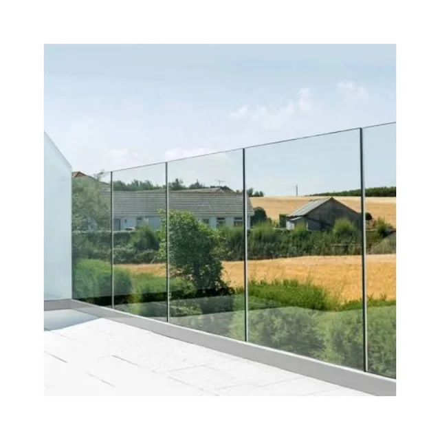 6mm 8mm 10mm 12mm Tempered triplex safety glass PVB film laminated building glass fence railing showcase glass