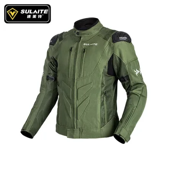 Sulaite Motorcycle Riding Jacket Men Breathable Summer Racing Gear