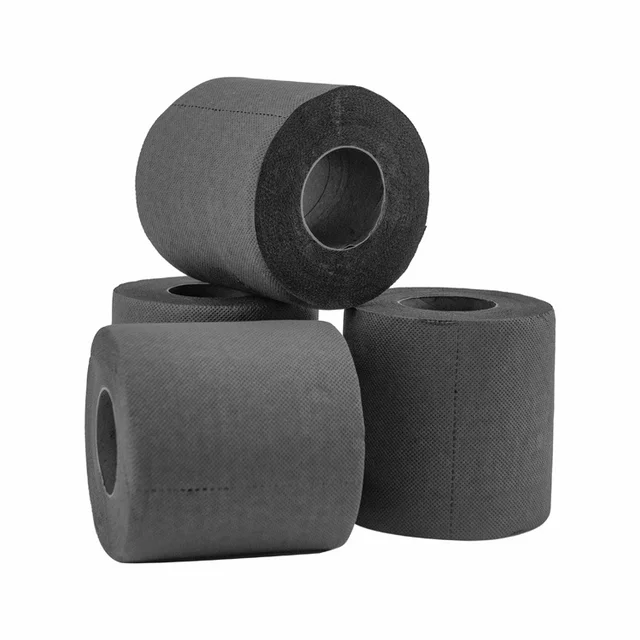 Soft Disposable Roll Toilet Paper Pure Black Dyed Bathroom Paper Minimum Order Quantity Required