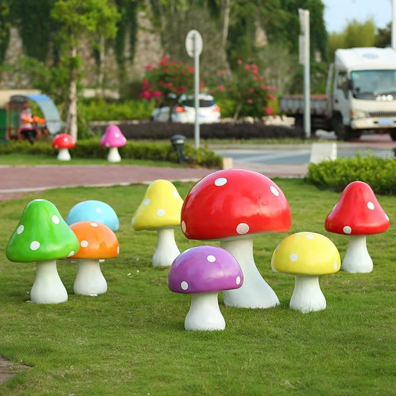 Harz Igel Mit Pilz – Garten-Deko, Wasserfest, Handbemalt, In Rosa, Lila Oder Blau