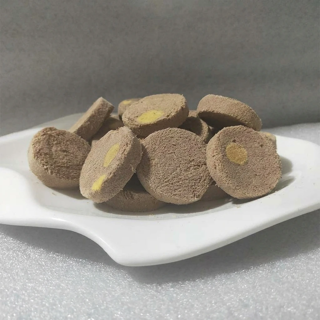 Freeze-Dried Raw Bone Meat Cakes Chicken-Flavored Cat and Dog Teething Biscuits High-Protein Snacks for Dog