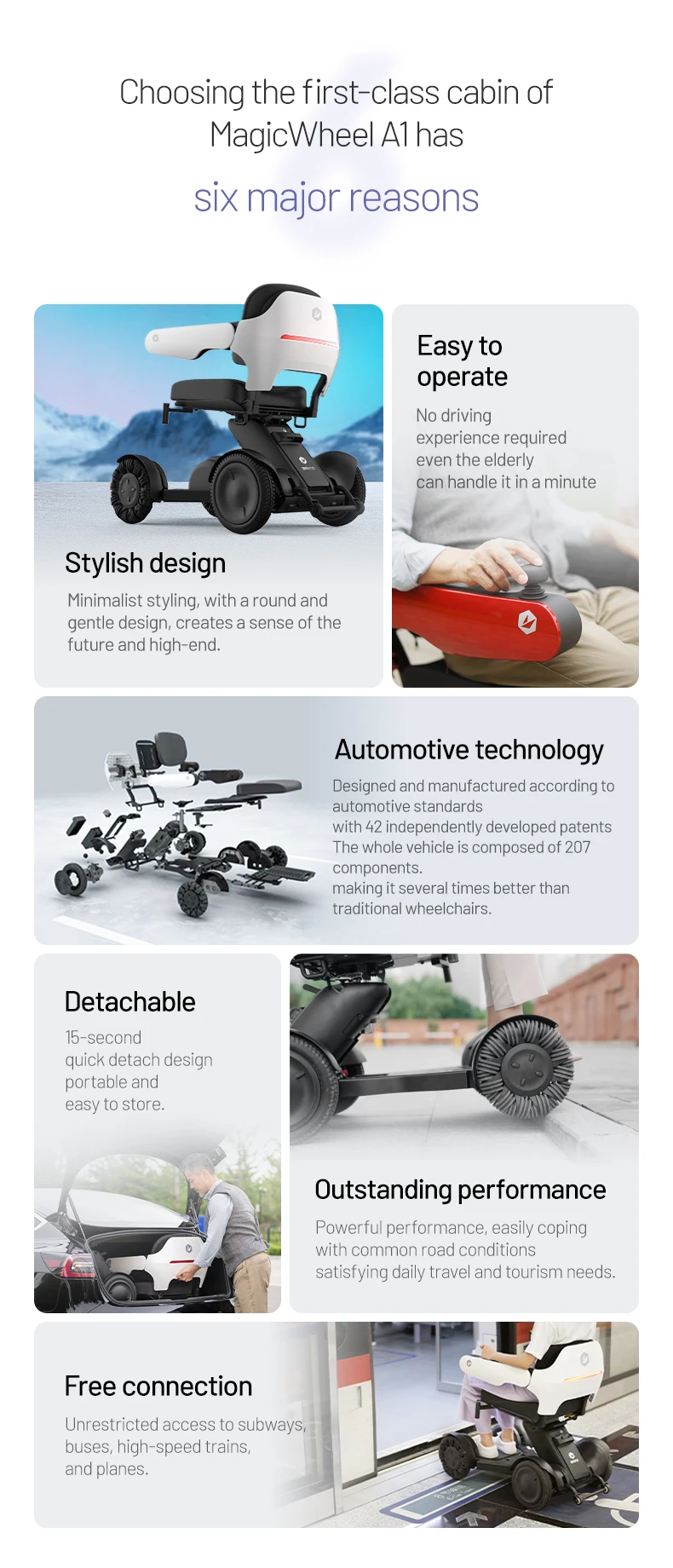 Electric Wheelchair Original Intelligent Electric Wheelchair Elderly