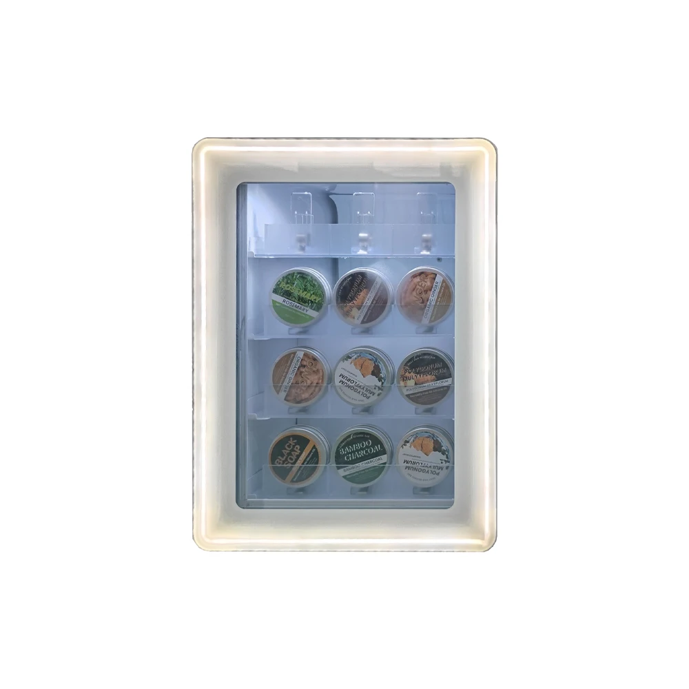 Custom Mini Glass Door Caviar Fridge Portable Table Top Factory Installation for Hotel Use