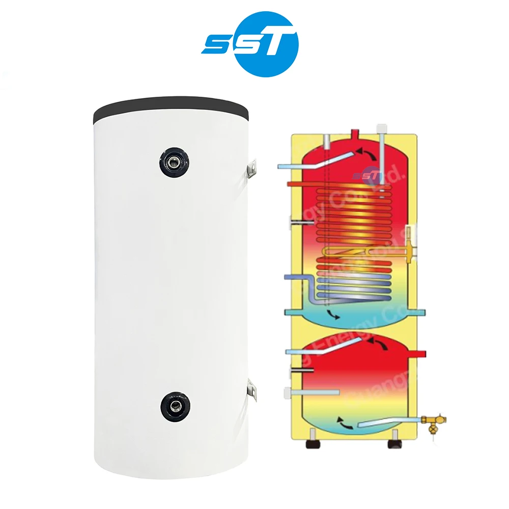 Suporte em Aço Inoxidável com Capacidade Personalizada – 800 L, 900 L e 1000 L – Tanque Doméstico de Armazenamento de Água Quente e Tanque de Reserva para Bomba de Calor