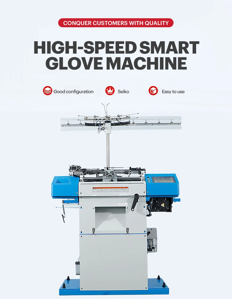 Automatic Seamless Glove Knitting Machine Working Glove Making Machine for Sale