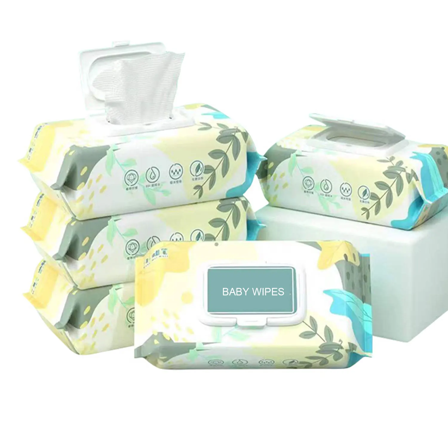 Libreng Sample na Manufacturer Factory Wholesale biodegradable baby wipe tissue baby wet wipes cotton para sa bagong panganak na sensitibong pangangalaga