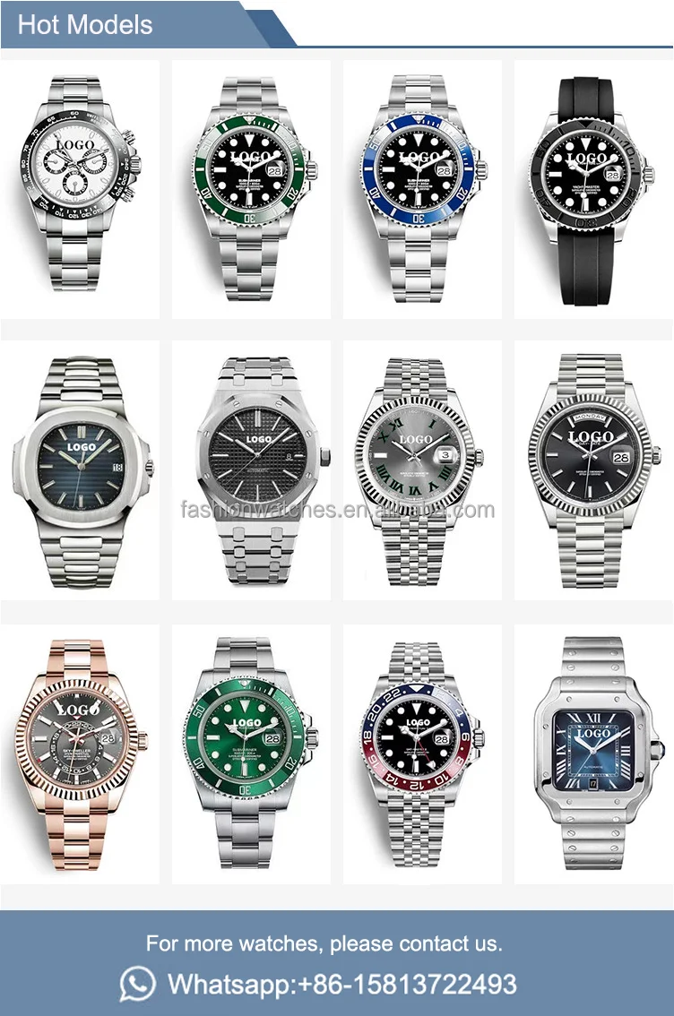 High Quality Stainless Steel Watches Day and Date Watches Men Automatic