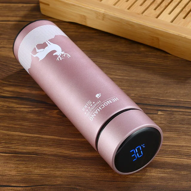 500ML Smart Mini Thermos Water Bottle