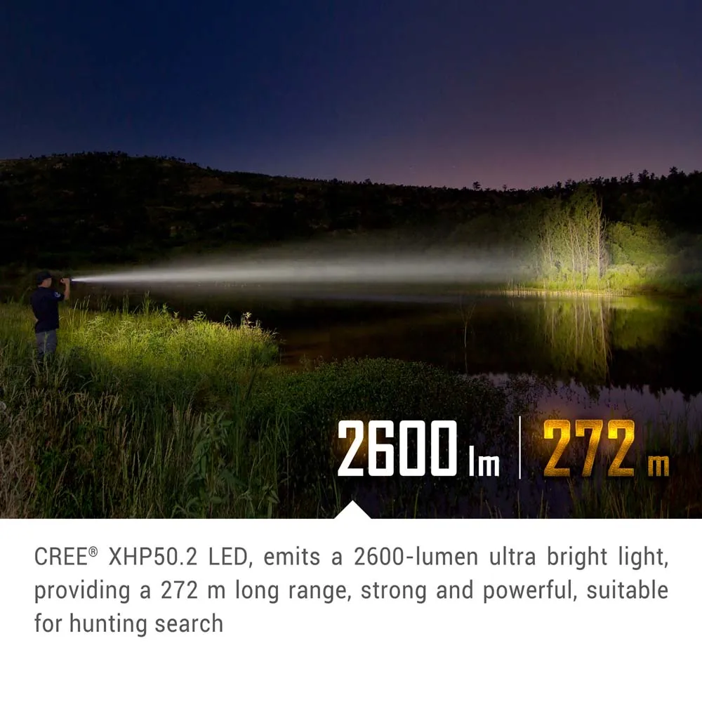 Nextorch TA41 2600 Lumen Most Powerful Flashlight 4800 MAh Battery Usb C Quick Charge ISIk El Feneri Led Torch