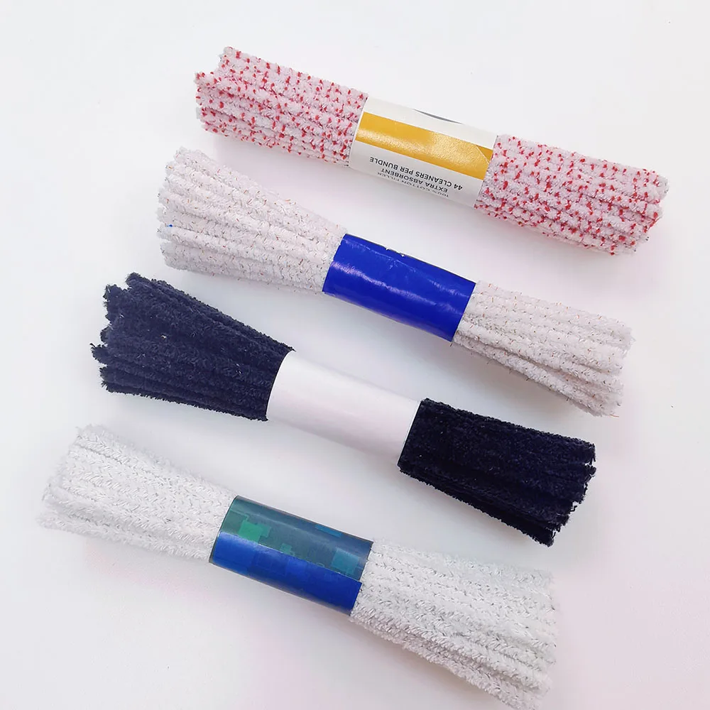 6-Inch Straight Type Smoking Pipe Accessories Custom Size Colorful Cotton Bristle Pipe Cleaners Wholesale 44 CT