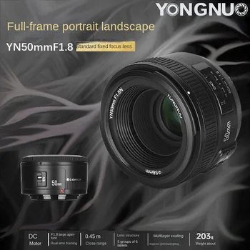 YONGNUO 50mm F1.8 Is Suitable for Canon EF Small Spittoon Large Aperture Automatic Fixed Focus Lens detail image