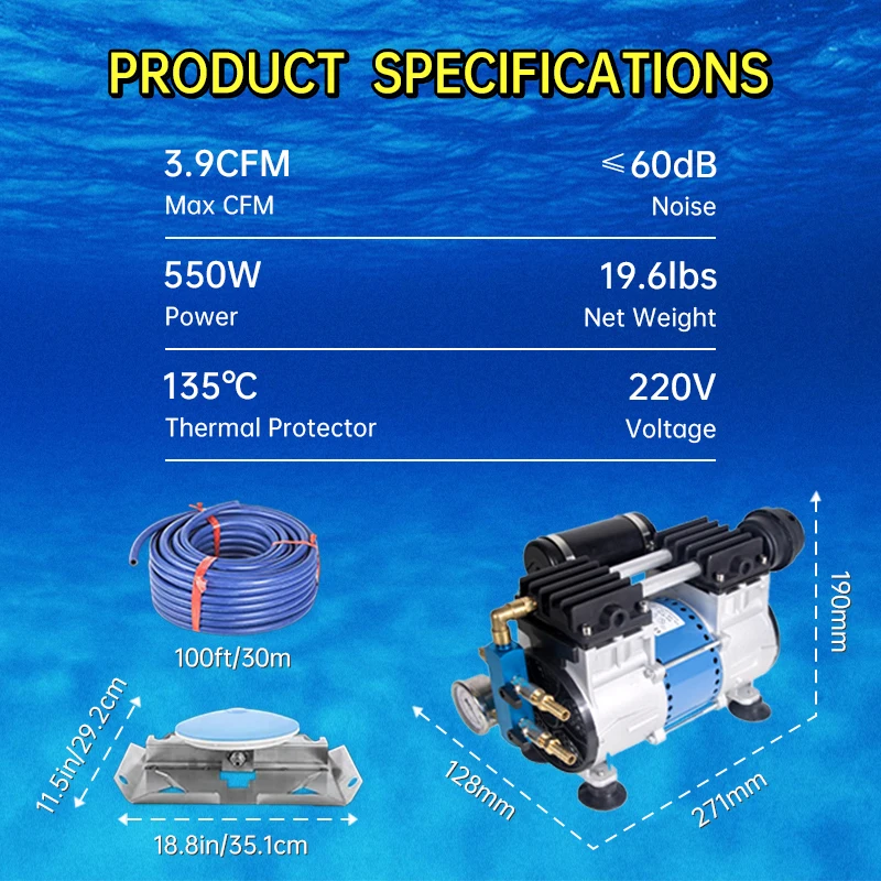 Pond & Lake Aeration System - Efficient & Quiet Operation