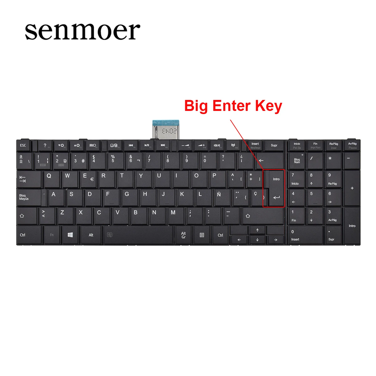 Tastiera USA Per Toshiba C850 C855 C870 C875 S850 S850 S870 S875 - Foto 10