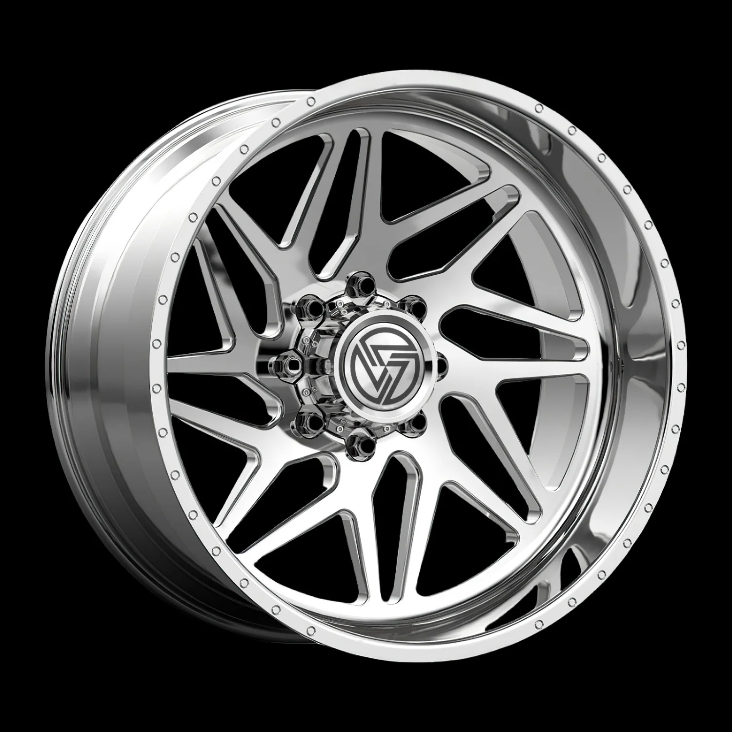 XL Custom Deep Lip Forged Wheel 22x12 24x14 26x16 28x16 Polished Offroad Alloy Rim for Ford F150 RAM GMC Silverado Pickup Trucks - Image 4