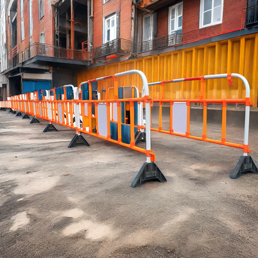 Съемная пластиковая Баррикада с предупреждающим светом, 150 см шириной