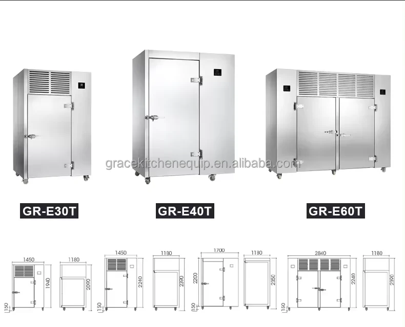 Grace Commercial Kitchen Stainless Steel Fast Cooling Blast Chiller