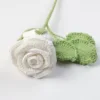 Mengsi Wine Glass Rose Bouquet - Pure White