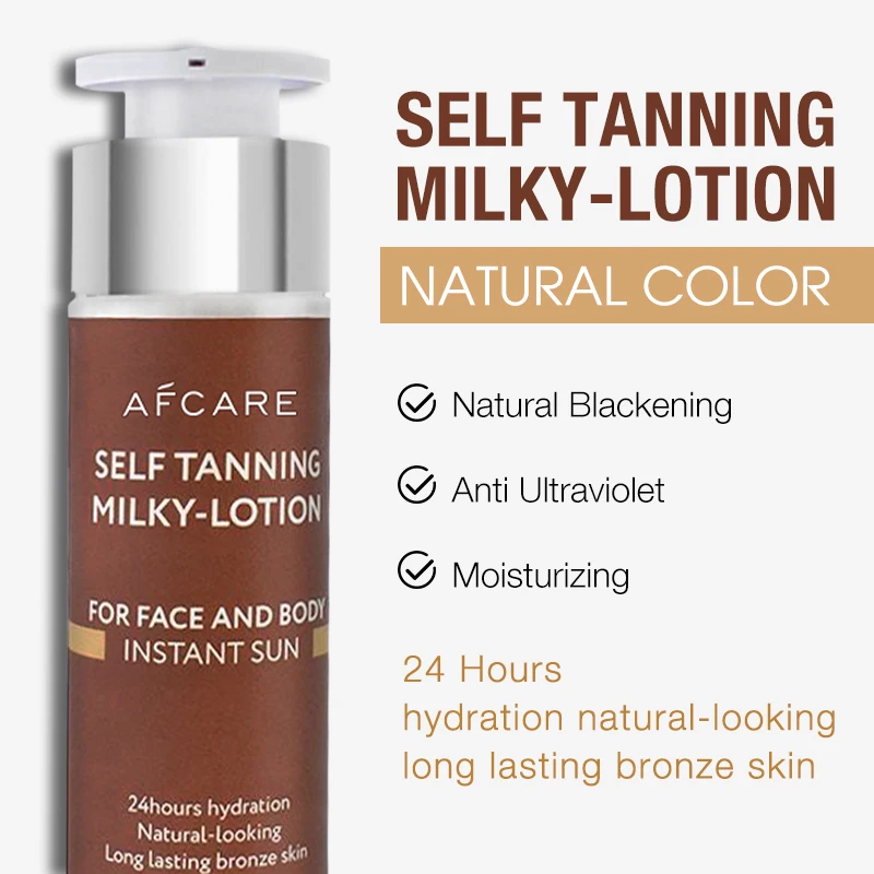 Fake Tanner Cream Smooth Streaks Selftan Bronzage Moisturizing Tanning