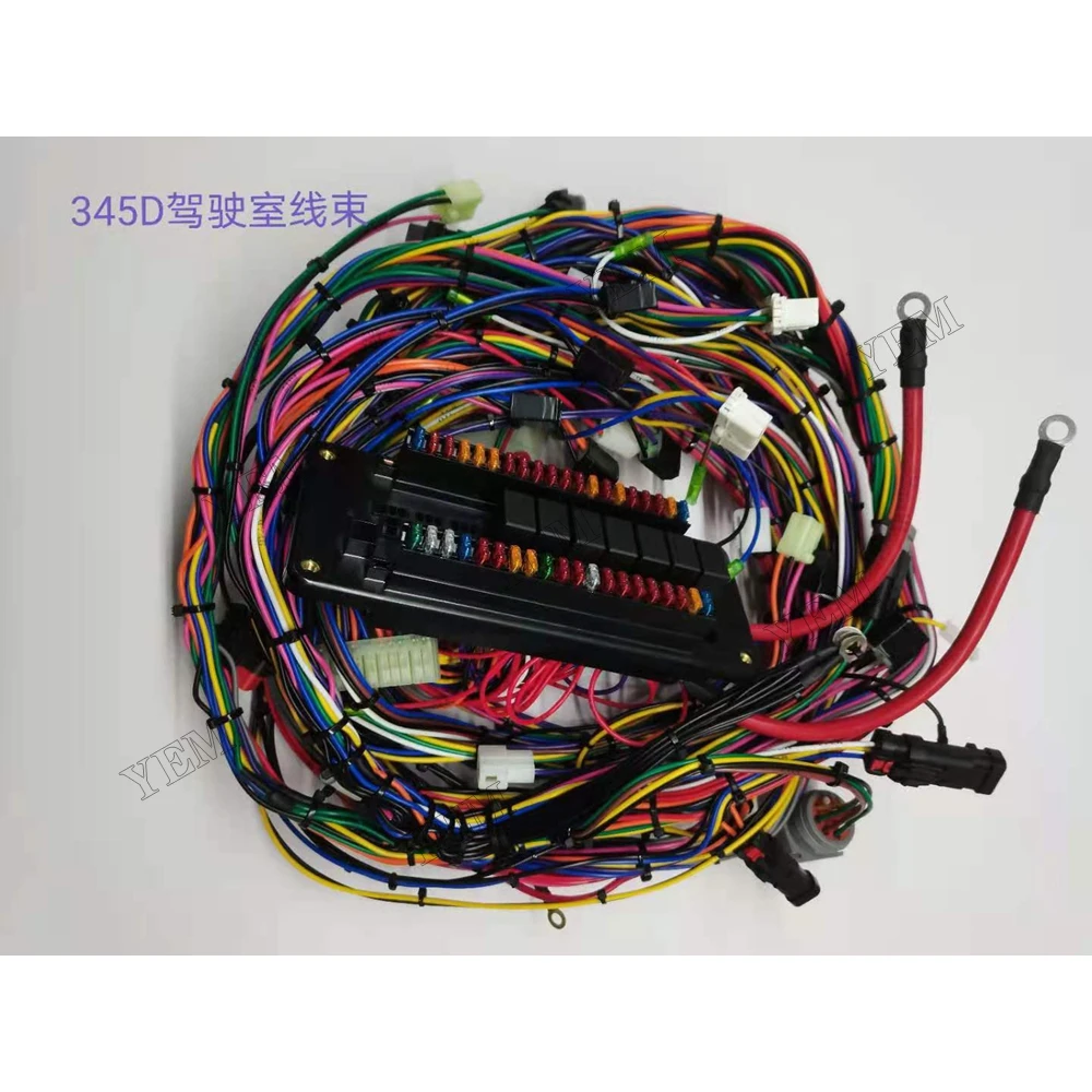 Cab Wiring Harness for Caterpillar 345D Machinery Engine Spare Parts 2