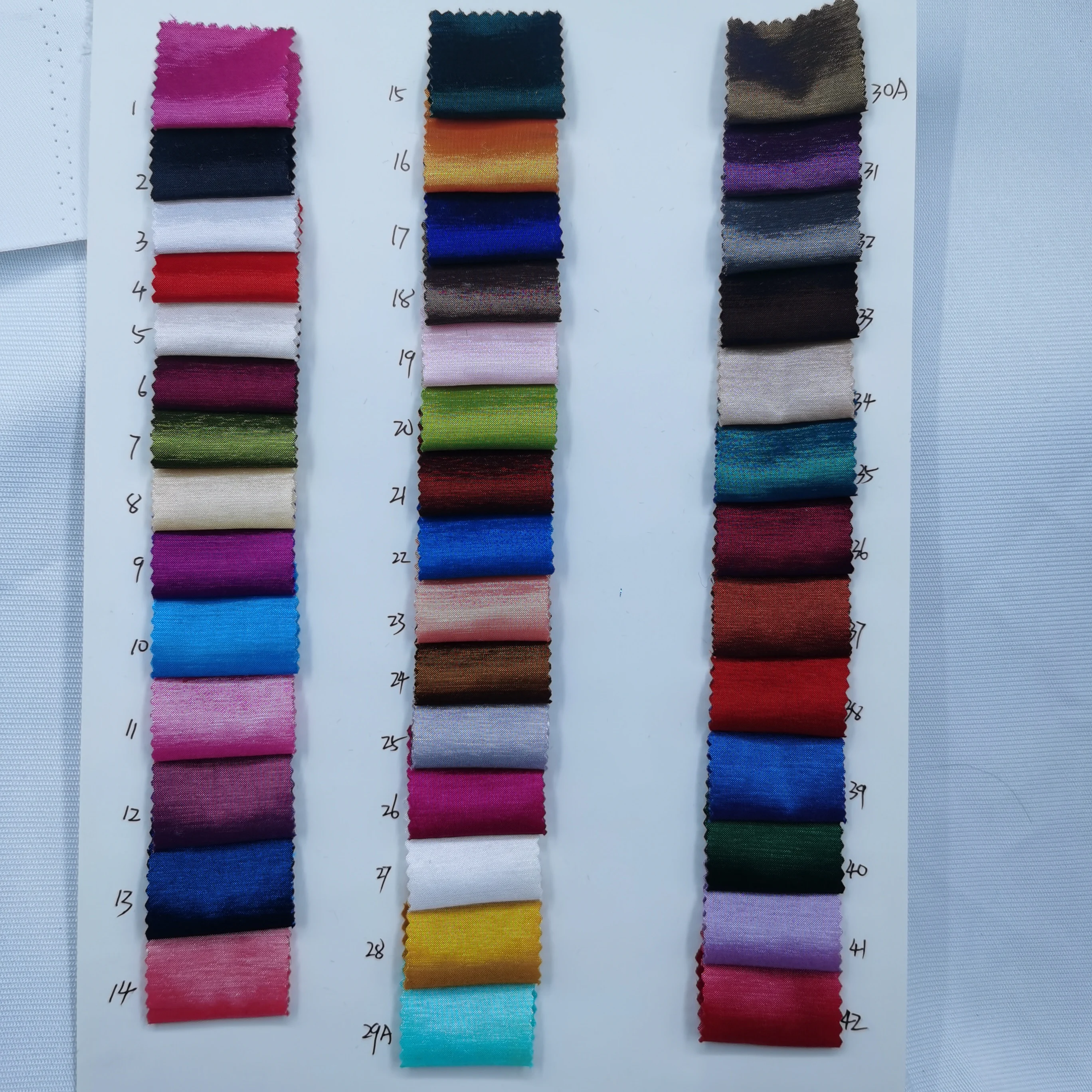 Stretch Taffeta Fabric By The Yard Slightly Lustrous Taffeta Fabric Smooth And Shiny Polyester