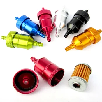 Customized Universal  Gas Filter Motorcycle Fuel Oil Filter Petrol Gas Fuel In Line Filter Cleaner