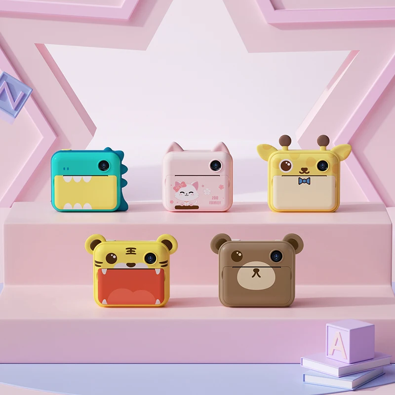 Детская Цифровая камера Polaroid можно снимать фотографии и термочувствительную печать маленькая Студенческая портативная игрушка в подарок на день