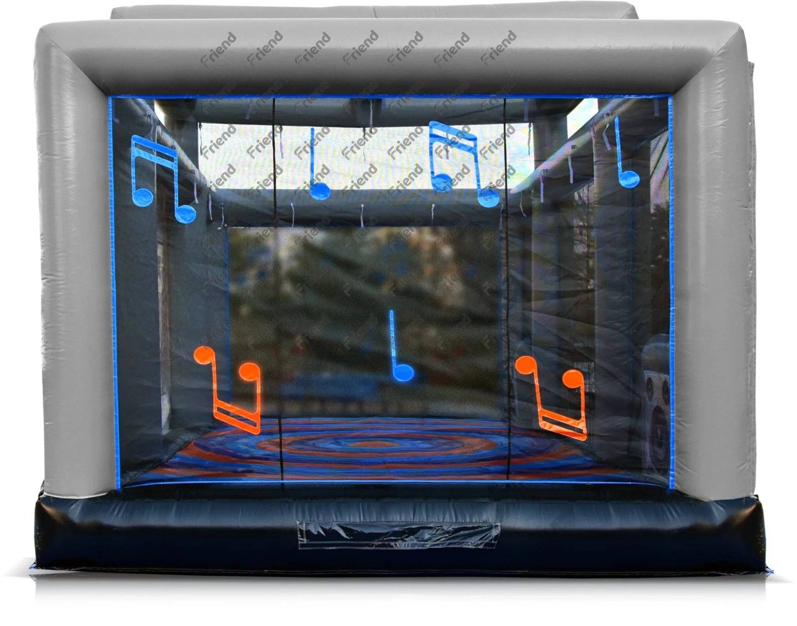 2021 IAAPA Interactive Inflatable Disco Dance House Adult Boom Box Jumping Bouncy Castle Retro Boombox Bouncer for Party