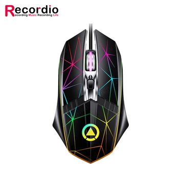 GAZ-M15 2022 Newest Wired Mouse Best Computer Accessories Metal Wheel 4-button Luminous Mouse, Game USB Mouse