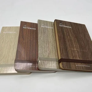Wood Cover Notebook Eco Friendly Wooden  Cheap Price  Notepad Journal with Printed logo