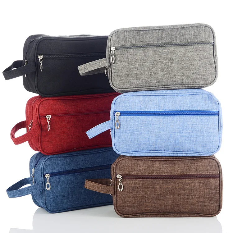 Wholesale Custom Jacquard Fabric Shaving Dopp Kit Waterproof Men