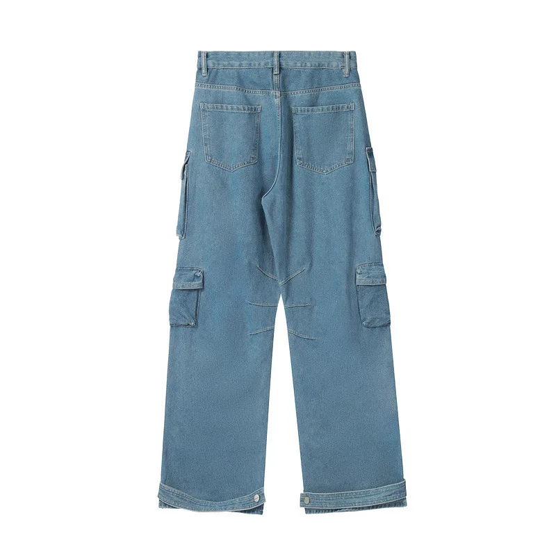 ★ILLIGO★ Wide Pocket Cargo Pants Blue 5012264137 Wide Pocket Cargo Pants Blue - illigo | 60% - Asian Fashion