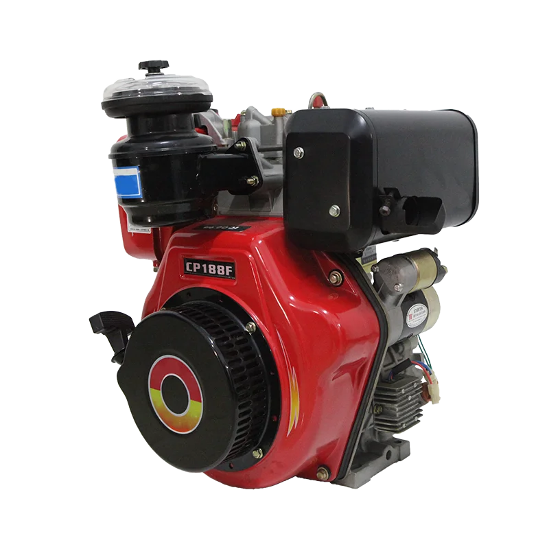 High Quality 188F 10 hp 7.5 KW 456cc 1 Cylinder air Cooled Small diesel Engine