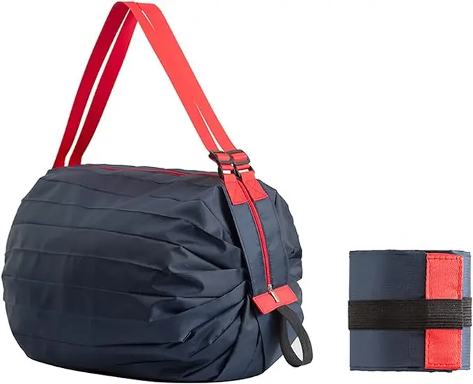 Customized Foldable Reusable Grocery Tote Bag  Oragn Styles Shopping Foldable Polyester Bag With Handle supplier