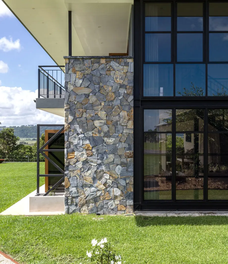 Exterior Decorative Wall Stone Grey Cement Back Natural Culture Stone