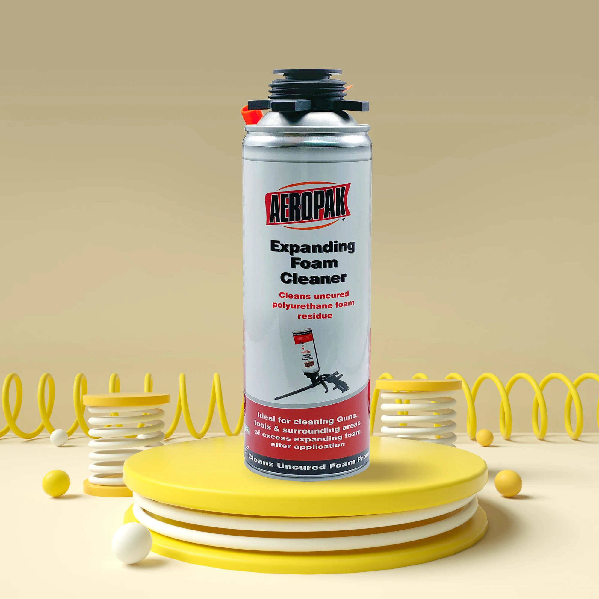 Aeropak 500ml Aerosol Polyurethane Foam Cleaner Spray For Pu Foam Gun ...