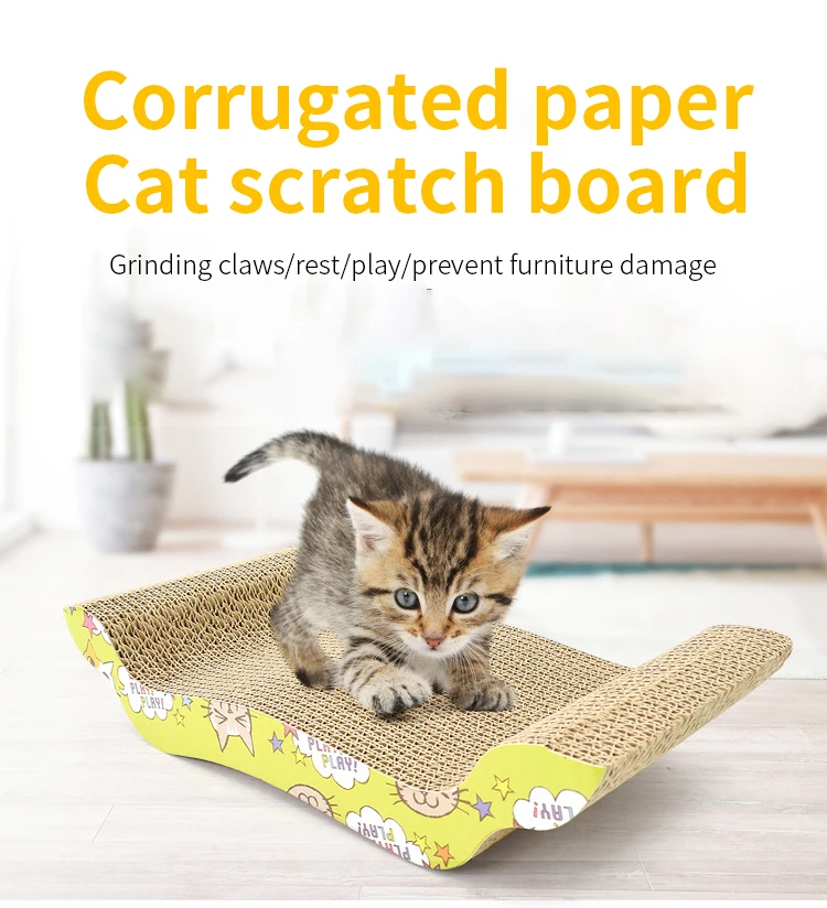 China Factory Cardboard Cat Litter Box Scratchers Buy Cardboard Cat